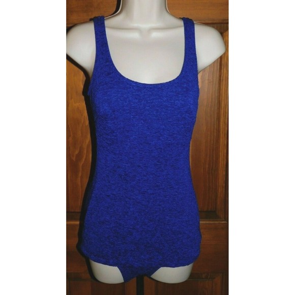 Swimsuit Blue 10 Women's One-Piece RN 16687 Still has hygiene tape Sz 10 - Picture 1 of 5
